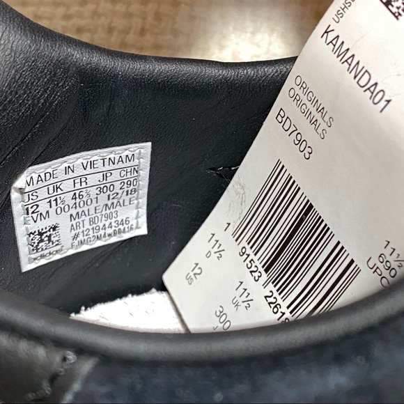 Adidas Mens Original Kamanda "Triple Black" BD7903 - Picture 8 of 8